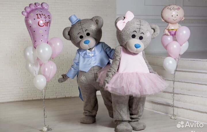 Ростовые куклы Мишка Тедди, Зайка и Единорог