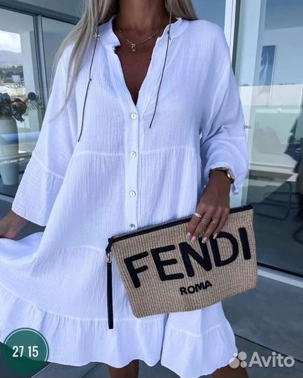 Платье рубашка летнее