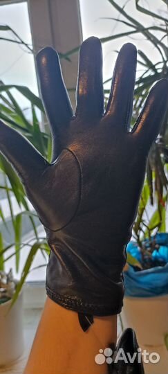 Перчатки 6.5 кожа ягнёнка шерсть