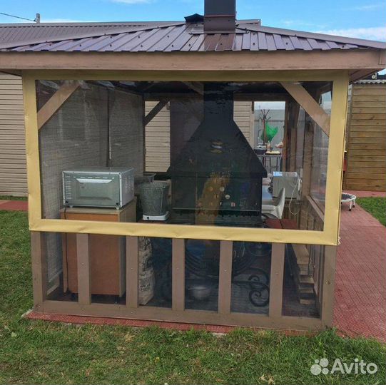 Мягкие окна для беседки