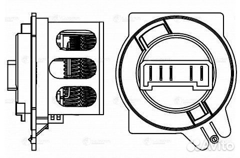 Резистор эвент. отоп. для ам Peugeot Partner 96-Ci