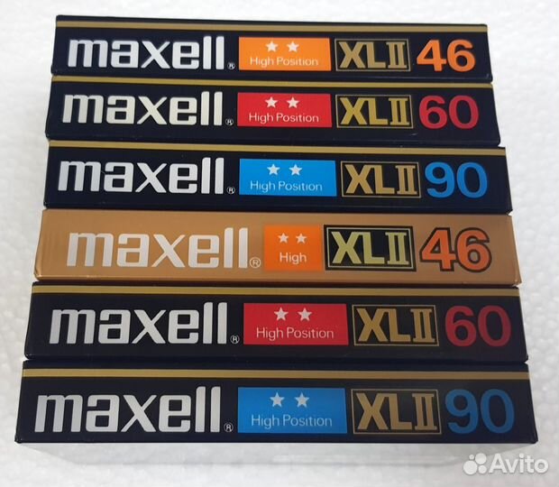 Кассеты Maxell xlii 46/60/90 новые, запечатанные