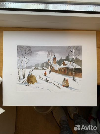 Картина акварель