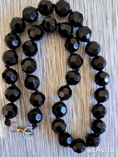 Бусы Граненые натуральный камень