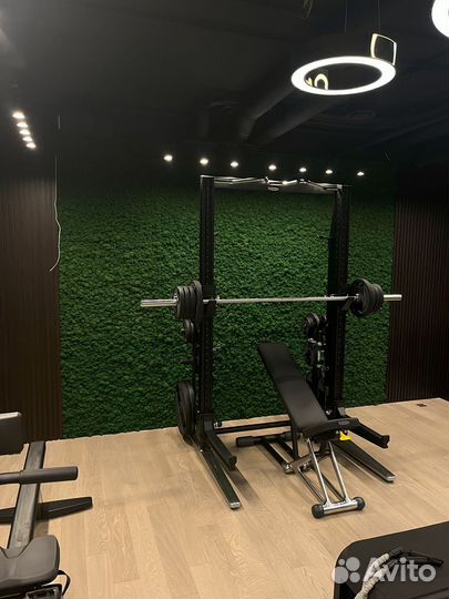 Зеленые стены со мхом