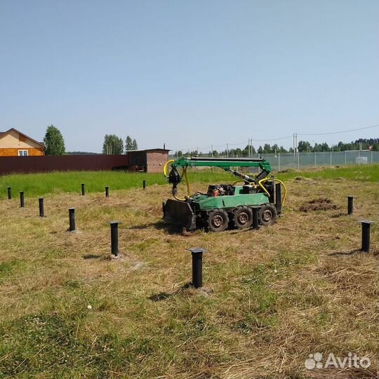 Монтаж винтовых свай