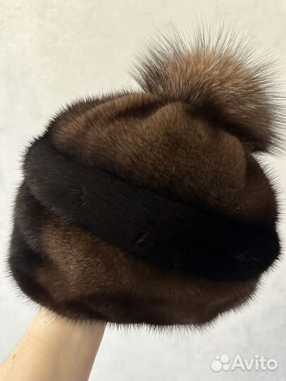 Шапка норковая женская