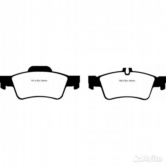 EBC тормозные колодки Mercedes CL500/CLS500/SL500