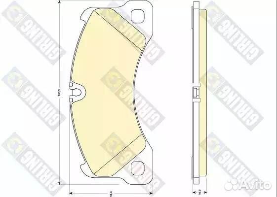 Колодки тормозные porsche cayenne 07-08/VW touareg