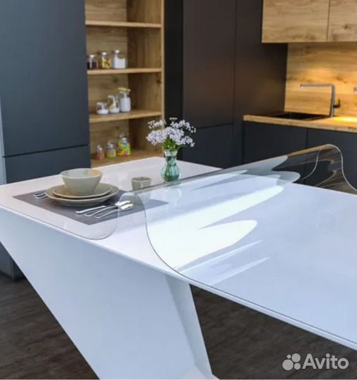 Гибкое стекло на стол любой размер
