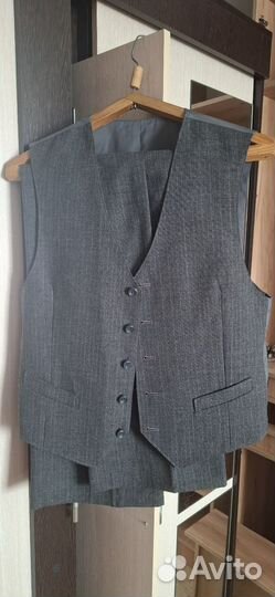 Костюм тройка мужской бу