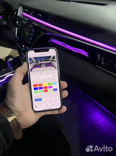 Модельная подсветка на camry 70-75