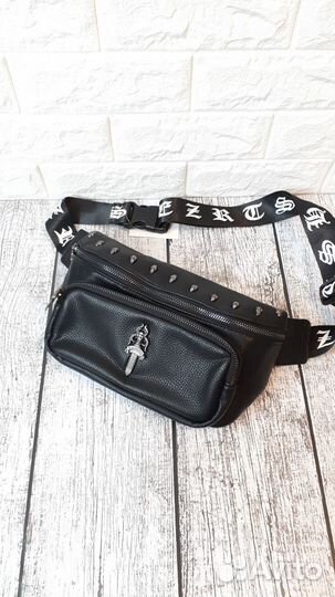 Сумка поясная chrome hearts