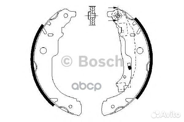 0 986 487 721 GS8731 4241N3 колодки барабан