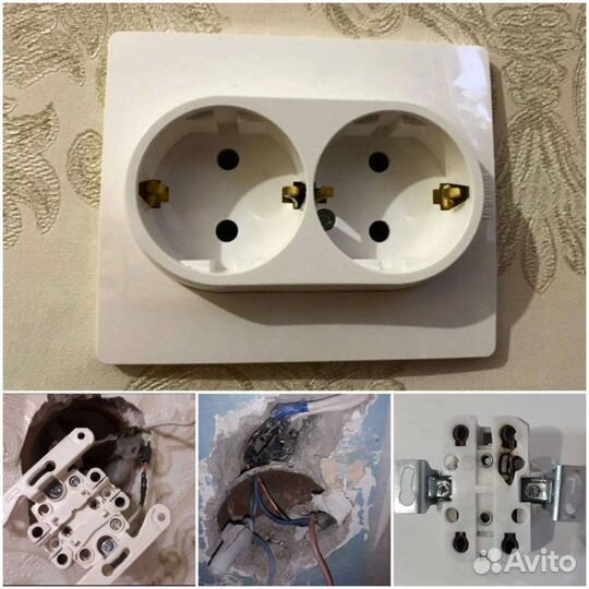 Электрик Монтаж светильников Ремонт люстр Розеток