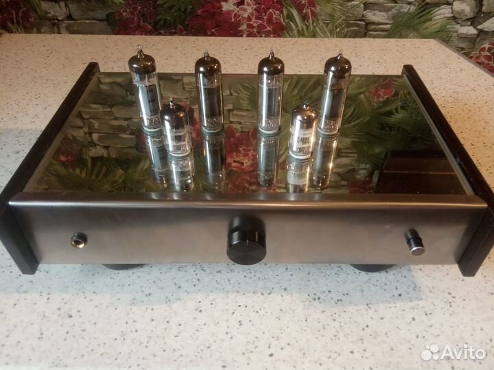 Ламповый двухтактныи усилитель на 6П14П и 6Н2П