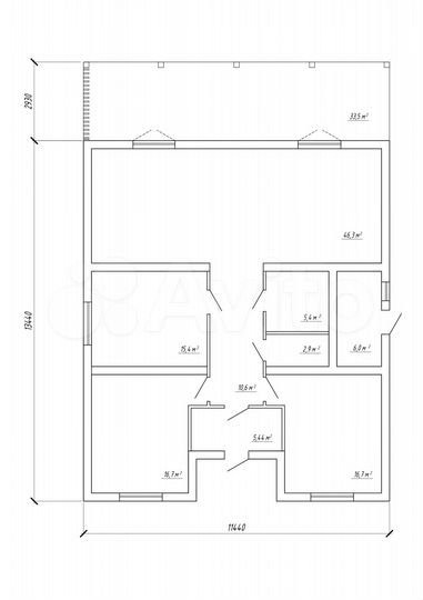 Коттедж 134 м² на участке 5 сот.