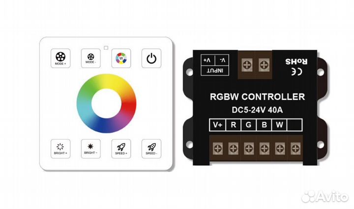 Контроллер RGB rgbw лент с сенсорным пультом