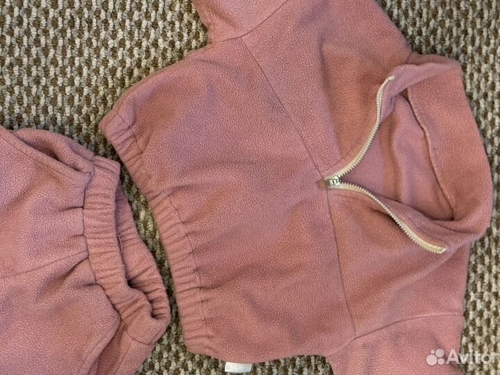 Флисовый костюм на девочку 80