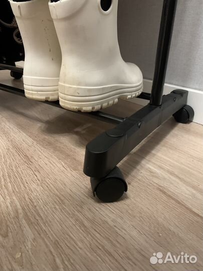 Напольная вешалка гардероб рейл штанга