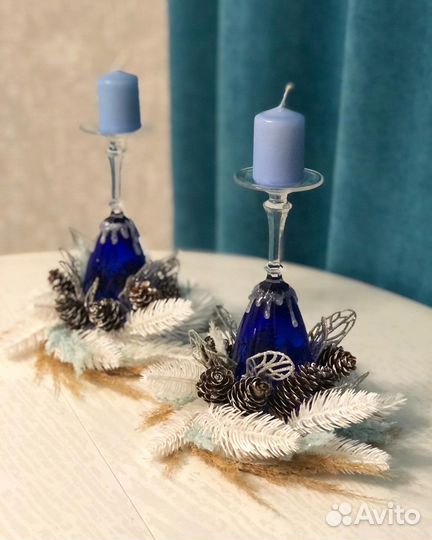 Подсвечники набор Новогодний Рождественский Декор
