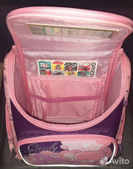Рюкзак школьный для девочки. Grizzly