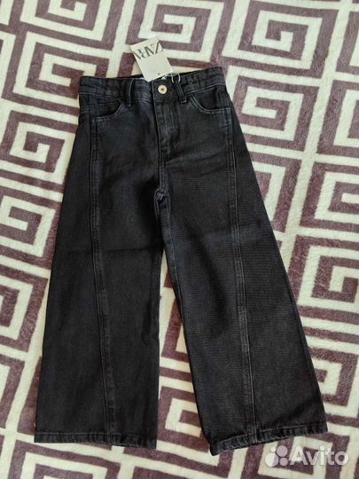 Джинсы черные футболка для девочки zara