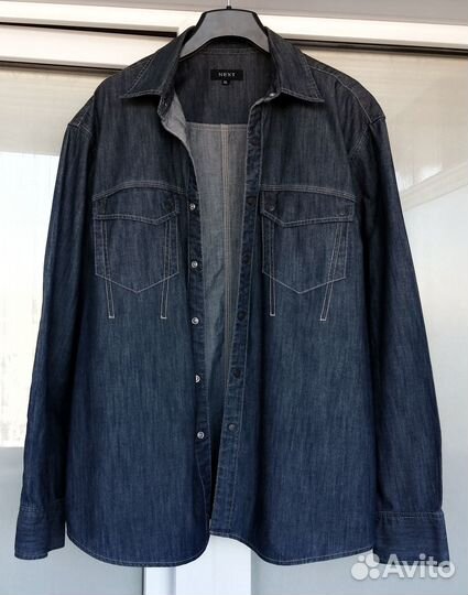 Новая джинсовая рубашка-куртка next