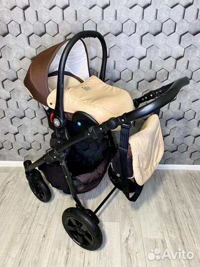 Коляска 3 в 1 Tutis Tapu Tap (Шоколад)