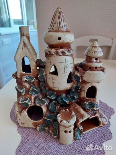 Керамический замок в аквариум