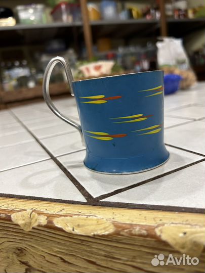 Подстаканник перышки алюминий СССР