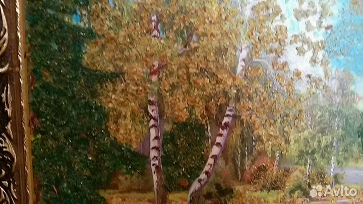 Картина из янтарной крошки