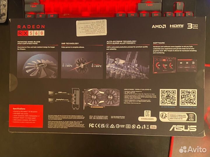 Видеокарта AMD RX 560 4GB Новая