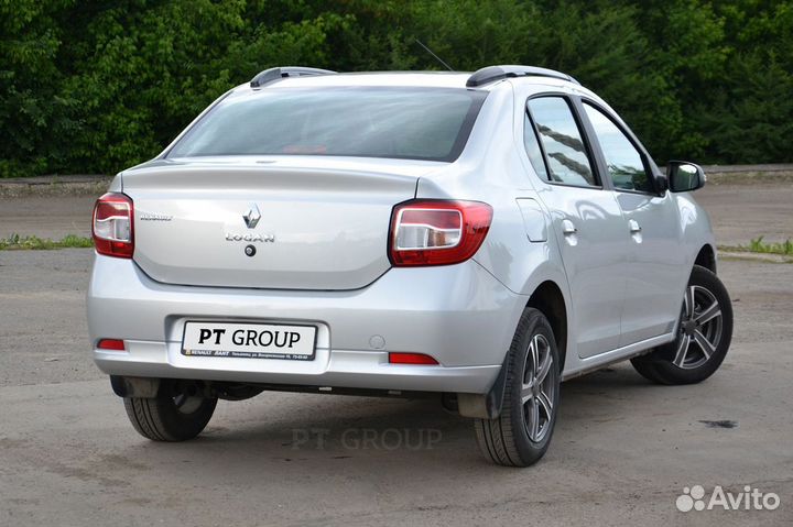 Рейлинги PT Renault Logan с 2014, серебристые