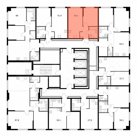 1-к. квартира, 39,2 м², 17/32 эт.