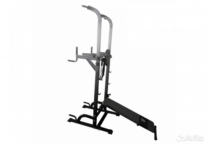 Турник - брусья со скамьей DFC power tower G005