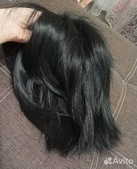 Парик чёрный короткий новый саске наруто