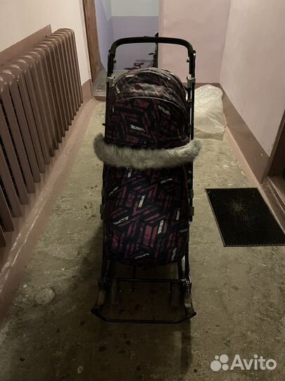 Детские санки коляска