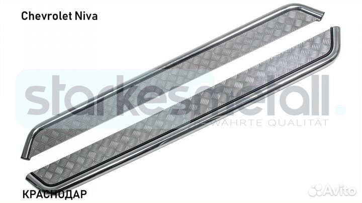 Пороги подножки Chevrolet Niva OFFroad