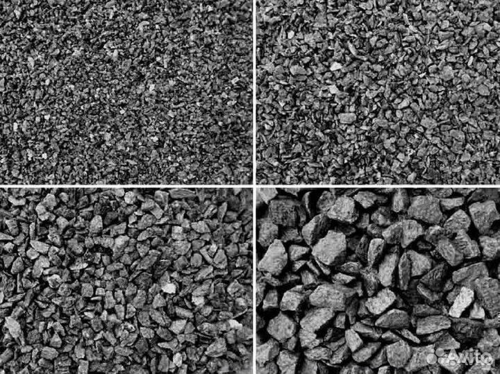 Щебень самосвалами