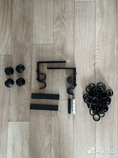 Икея рэкка двойной гардинный карниз, черный