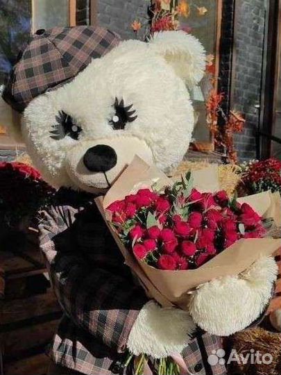 Живая открытка, Сюрприз, Мишка Тедди, Поздравление