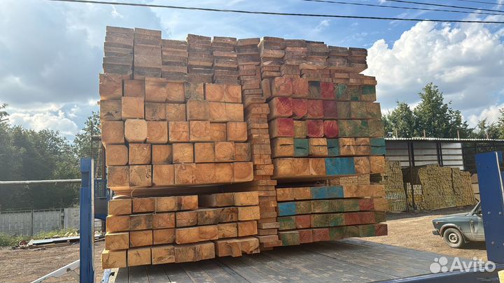 Брус обрезной 100х200х6000 мм цена за штуку Артикул B1267