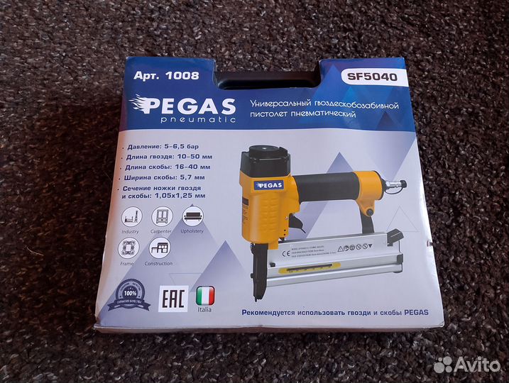Гвоздескобозабивной пистолет pegas pneumatic