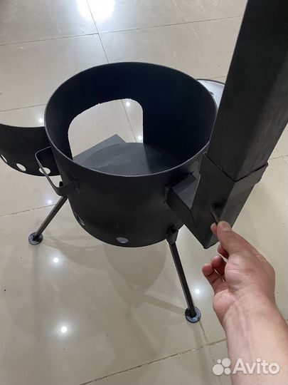 Казан узбекский чугунный с печкой