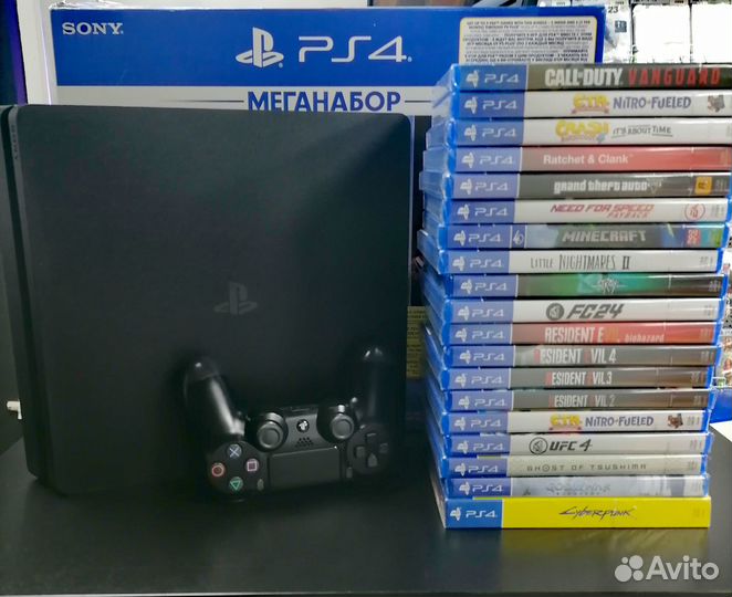 Sony PS4 slim 500gb с гарантией