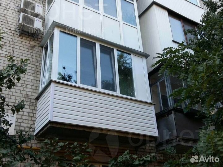 Балкон с обшивкой