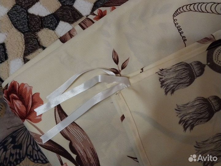 Шелк Армани ткань. Для шитья. С завязками