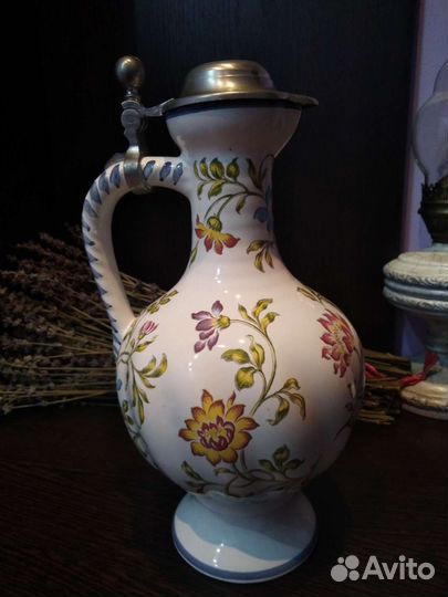 Кувшин Германия Прованс керамика, олово