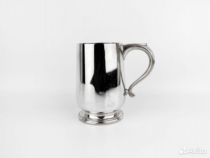 Винтажная кружка, Англия, серебрение, 1934 год